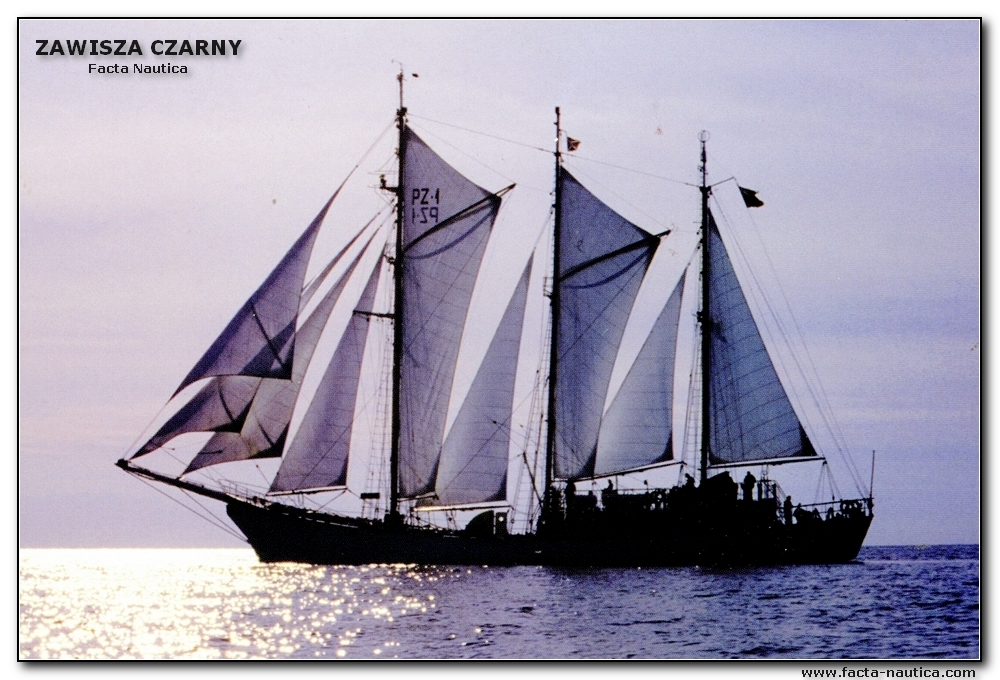 Szkuner ZHP ZAWISZA CZARNY ex CIETRZEW aglowce